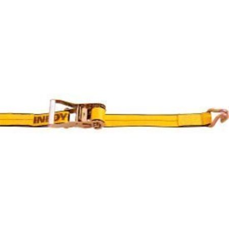 KINEDYNE Kinedyne Cargo Control Ratchet Strap 512784 with Wire Hook - 27' x 2" Gold 512784